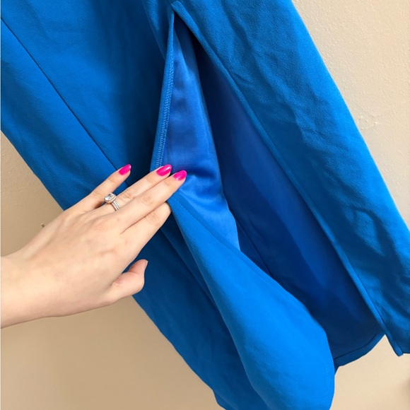 Lulus Davana Bright Blue Cutout Midi Dress Size Small - Picture 9 of 10